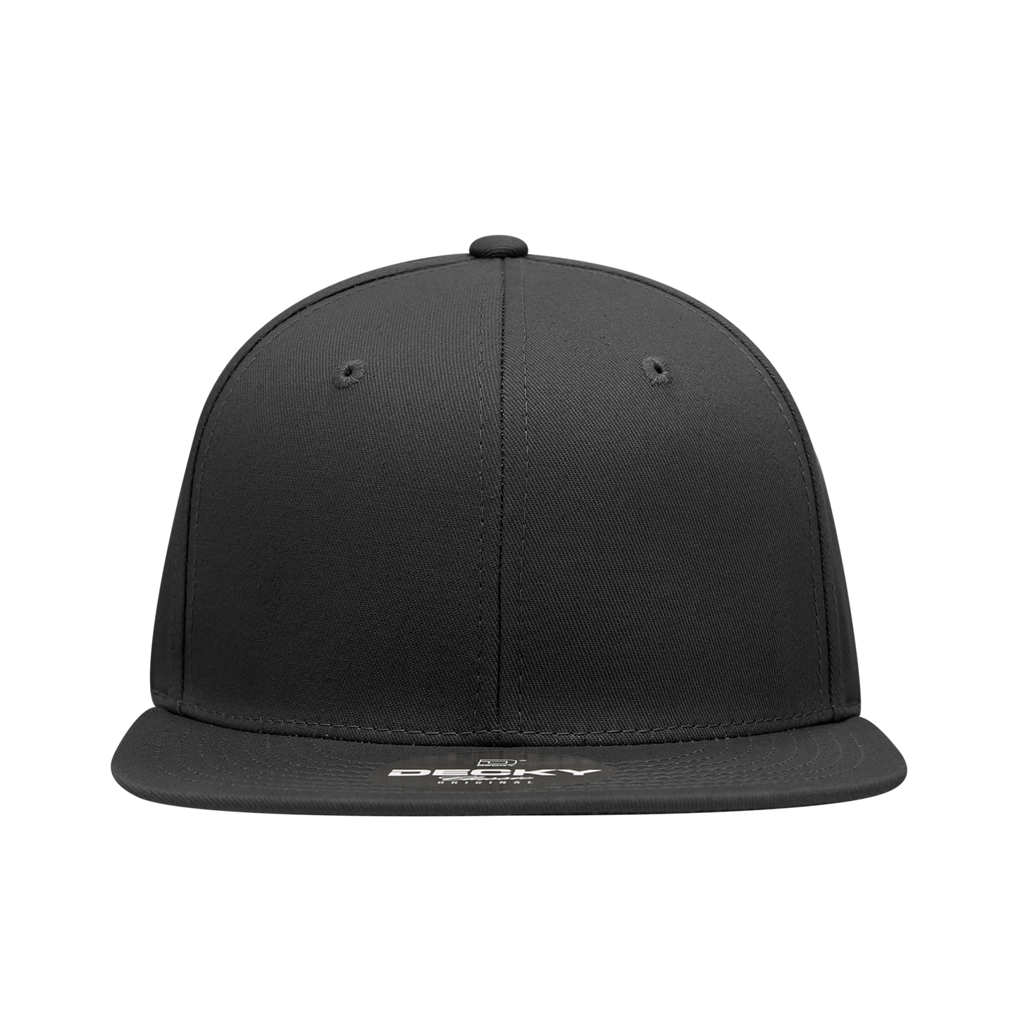 Decky 361 Cotton Snapback Hat Flat Bill Cap - Blank