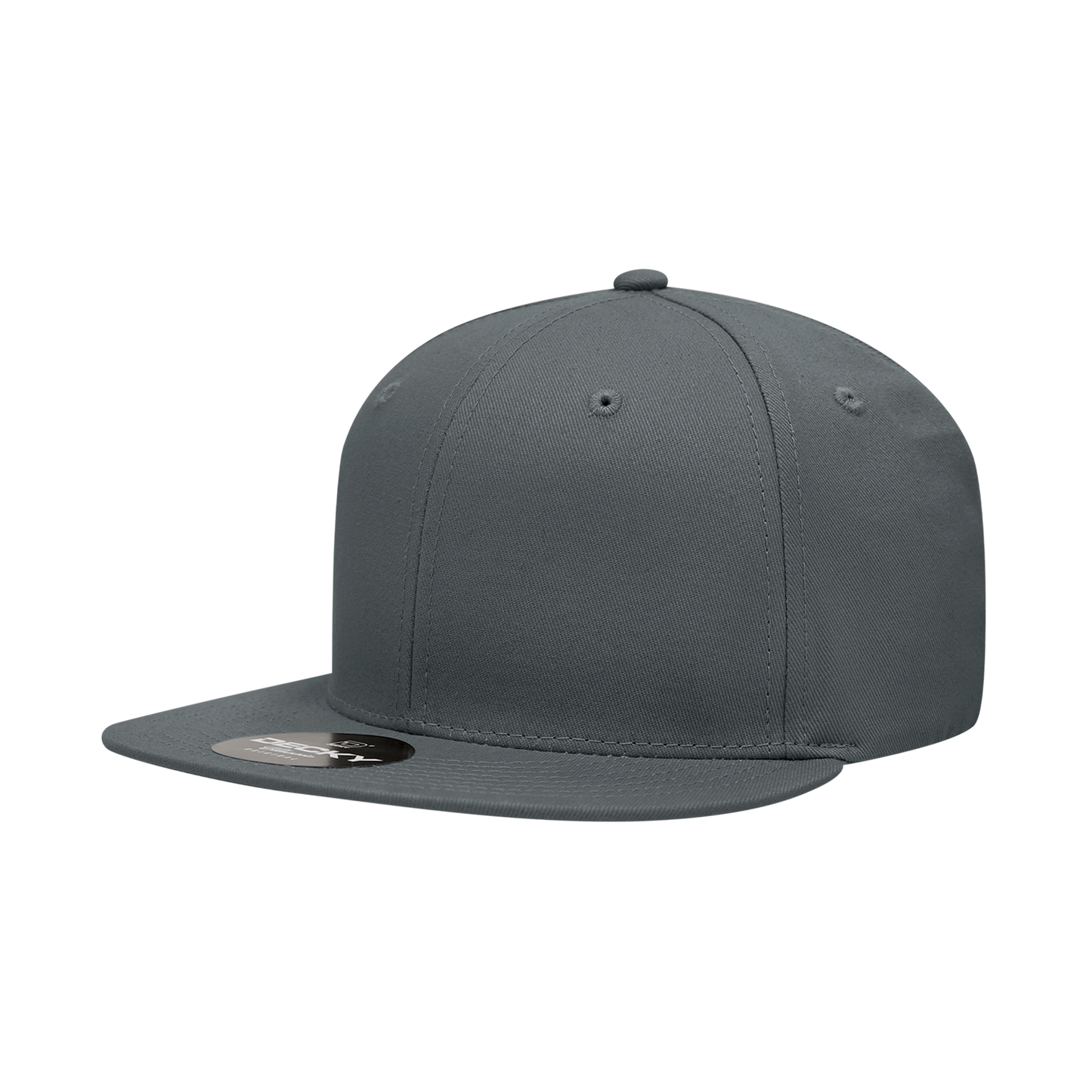 Decky 361 Cotton Snapback Hat Flat Bill Cap - Blank