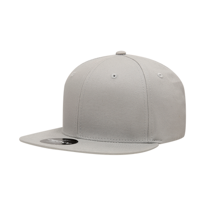 Decky 361 Cotton Snapback Hat Flat Bill Cap - Blank