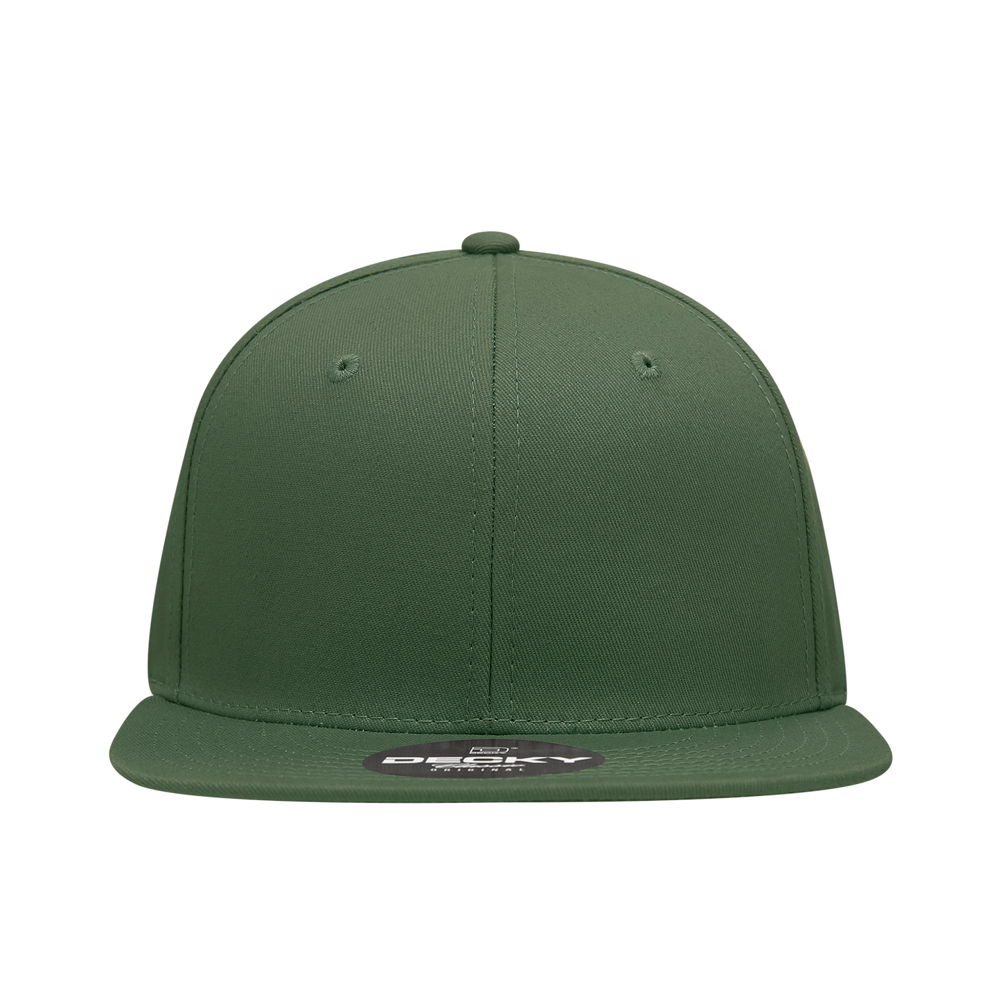 Decky 361 Cotton Snapback Hat Flat Bill Cap - Blank