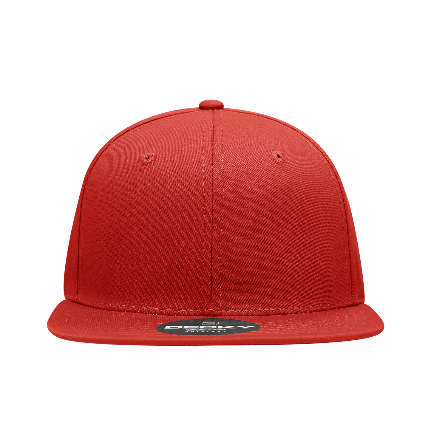 Decky 361 Cotton Snapback Hat Flat Bill Cap - Blank