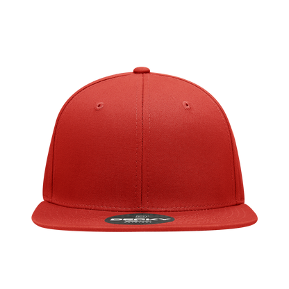 Decky 361 Cotton Snapback Hat Flat Bill Cap - Blank