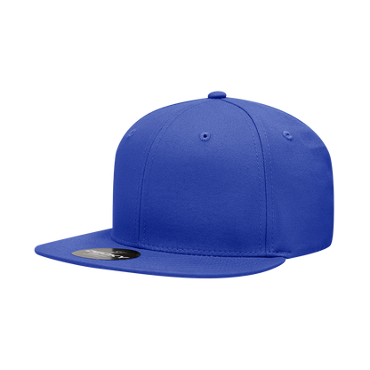 Decky 361 Cotton Snapback Hat Flat Bill Cap - Blank