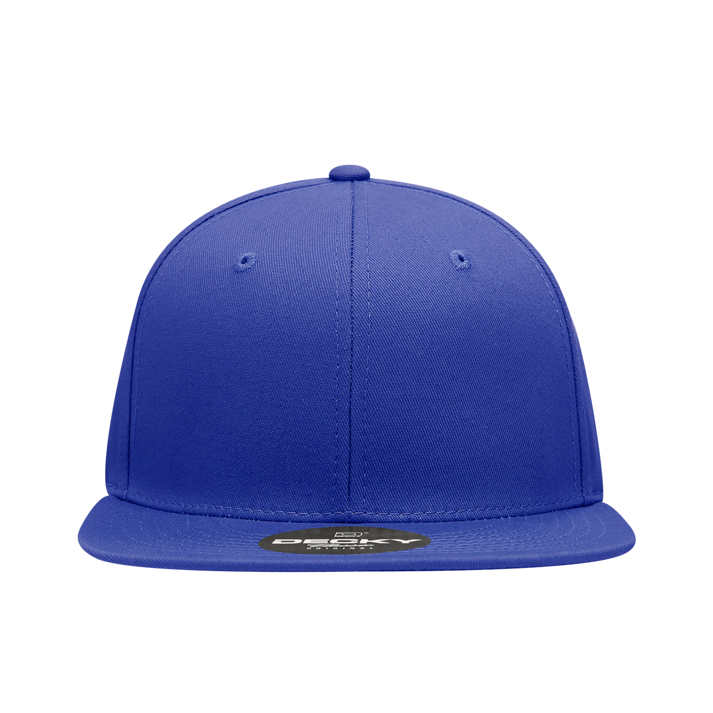 Decky 361 Cotton Snapback Hat Flat Bill Cap - Blank