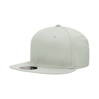 Decky 361 Cotton Snapback Hat Flat Bill Cap - Blank