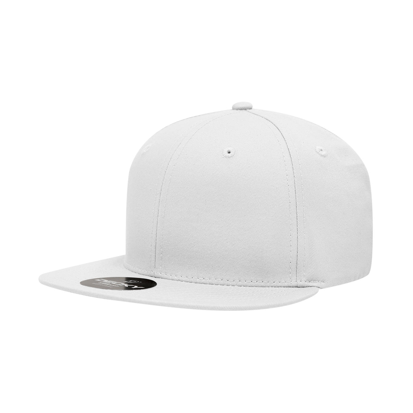 Decky 361 Cotton Snapback Hat Flat Bill Cap - Blank