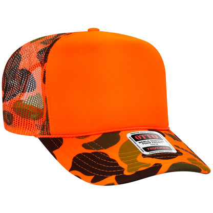 OTTO 39-165 5-Panel High Crown Foam Trucker Hat