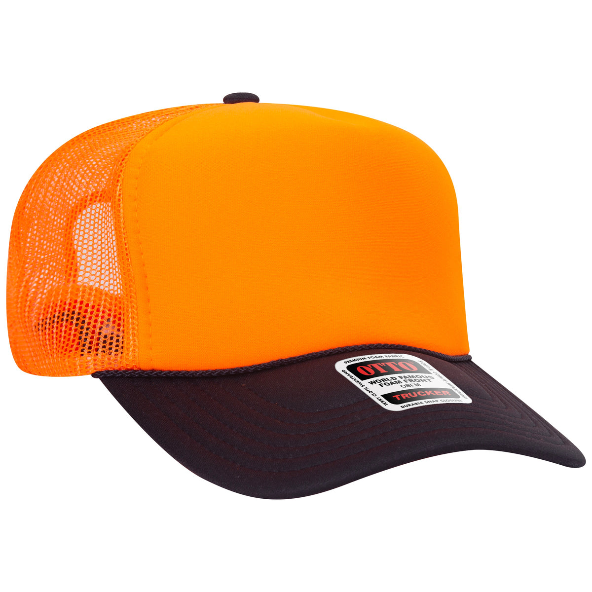OTTO 39-165 5-Panel High Crown Foam Trucker Hat