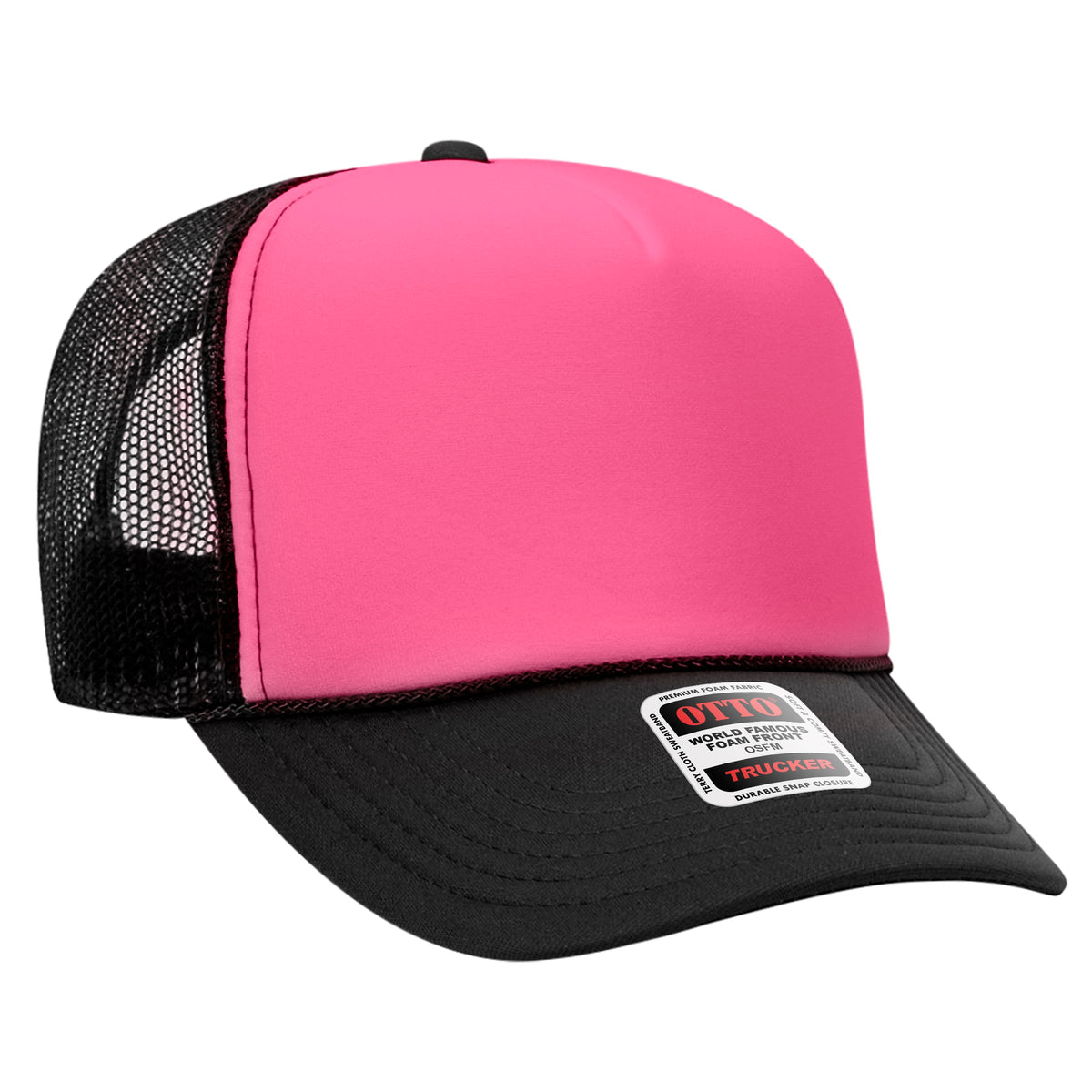 OTTO 39-165 5-Panel High Crown Foam Trucker Hat