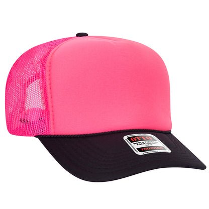 OTTO 39-165 5-Panel High Crown Foam Trucker Hat