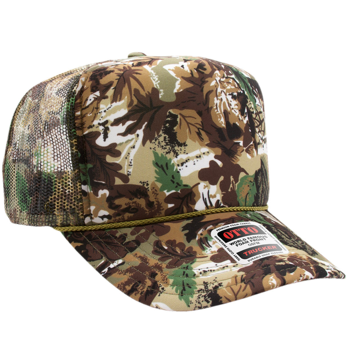 OTTO 39-165 5-Panel High Crown Foam Trucker Hat