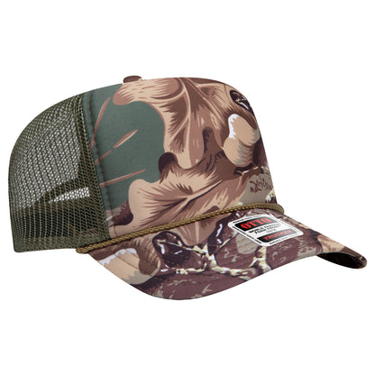 OTTO 39-165 5-Panel High Crown Foam Trucker Hat