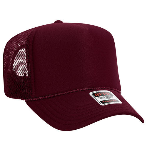 OTTO 39-165 5-Panel High Crown Foam Trucker Hat