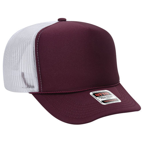 OTTO 39-165 5-Panel High Crown Foam Trucker Hat