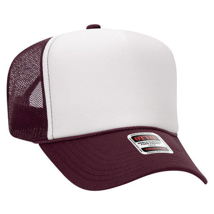 OTTO 39-165 5-Panel High Crown Foam Trucker Hat