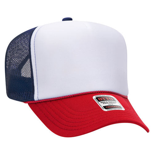 OTTO 39-165 5-Panel High Crown Foam Trucker Hat