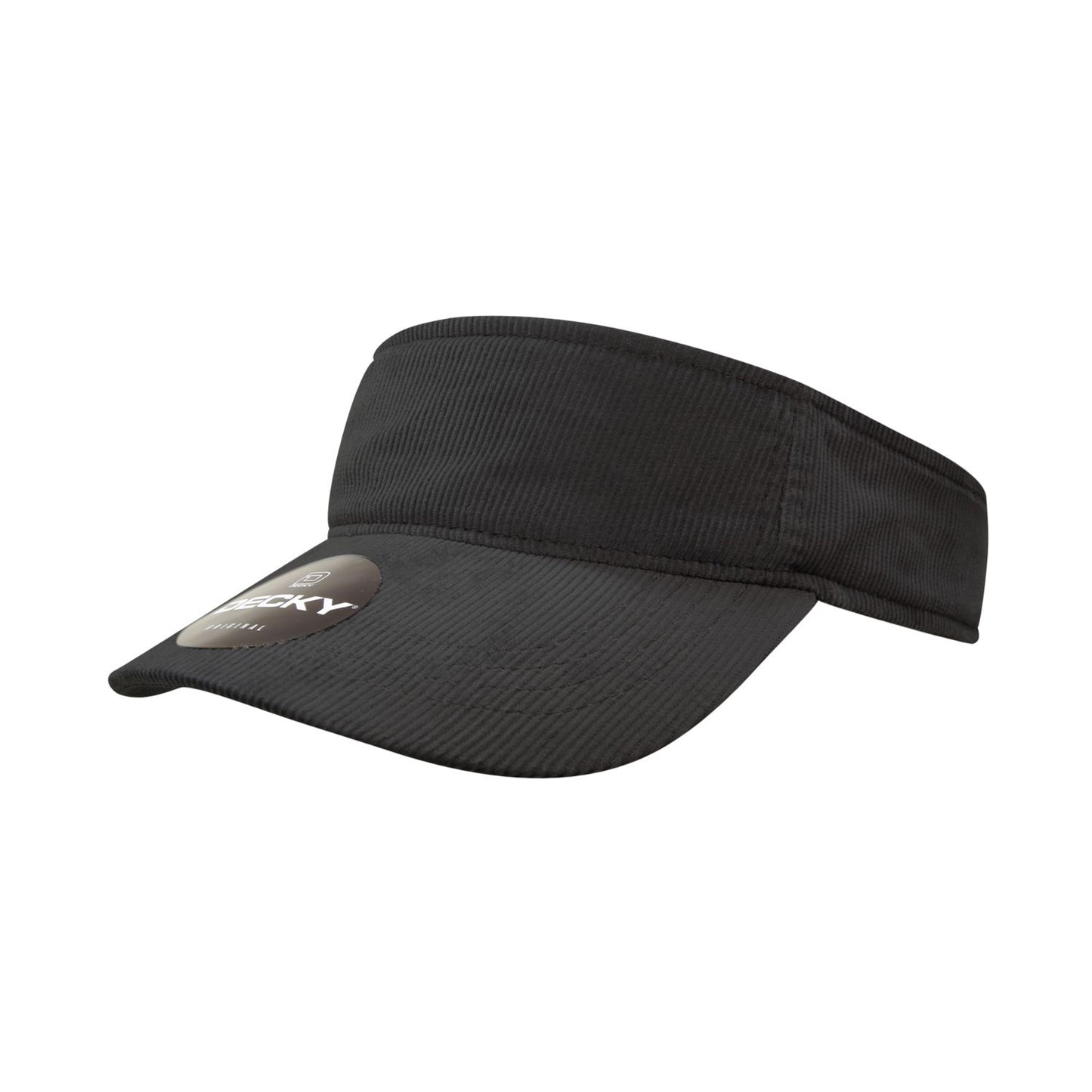 Decky 4004 Corduroy Visor Sun Visor Cap - Blank