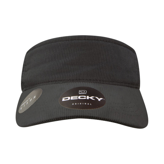 Decky 4004 Corduroy Visor Sun Visor Cap - Blank