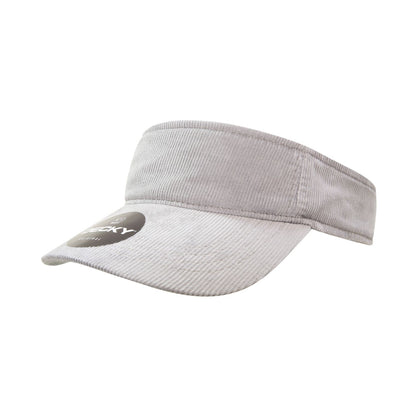 Decky 4004 Corduroy Visor Sun Visor Cap - Blank