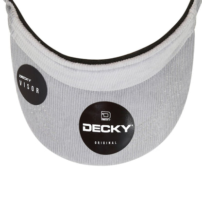 Decky 4004 Corduroy Visor Sun Visor Cap - Blank