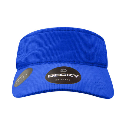 Decky 4004 Corduroy Visor Sun Visor Cap - Blank