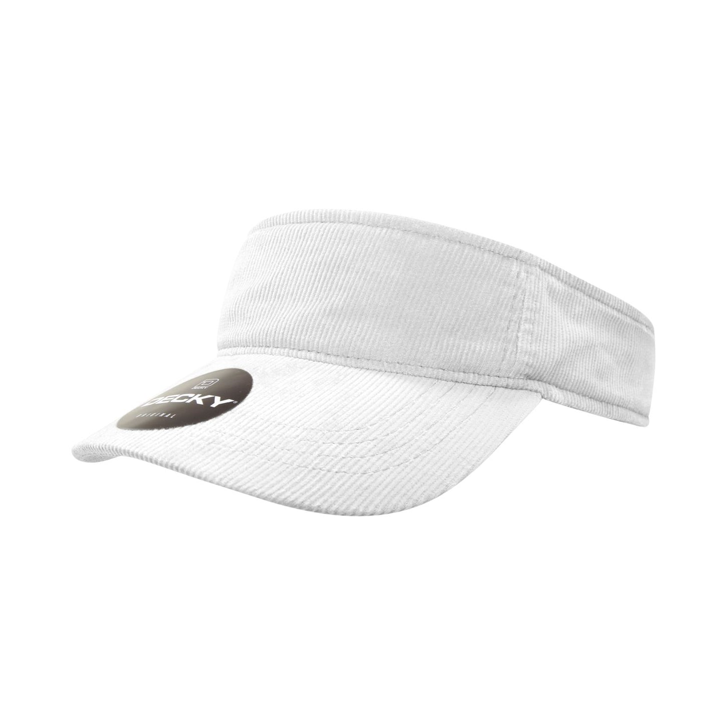 Decky 4004 Corduroy Visor Sun Visor Cap - Blank