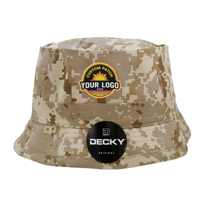 Custom Patch Decky 450 - Fisherman's Bucket Hat, Structured Fisherman's Hat