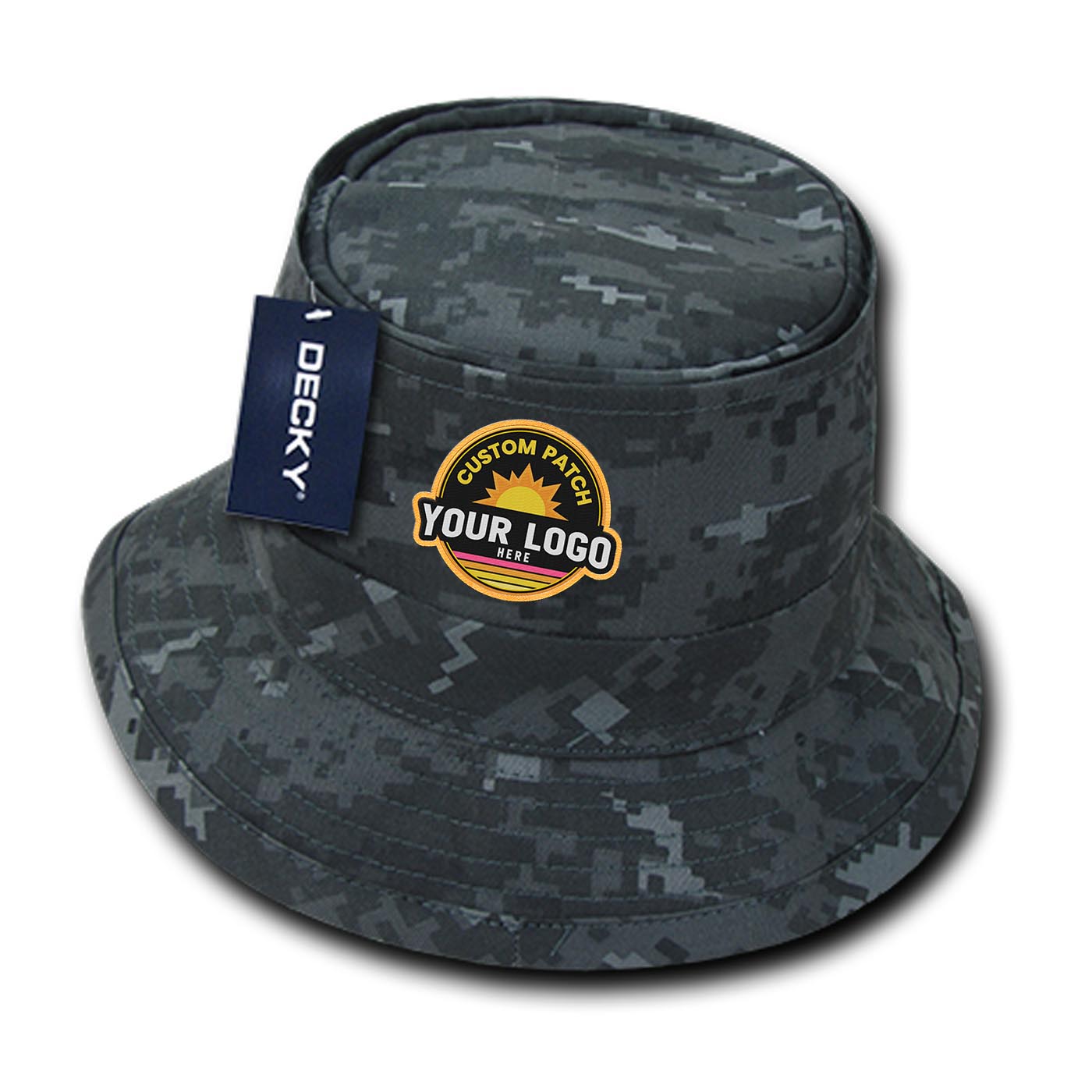 Custom Patch Decky 450 - Fisherman's Bucket Hat, Structured Fisherman's Hat