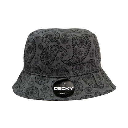 Decky 459 Relaxed Paisley Bucket Hat - Blank