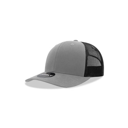 Decky 5019 Youth 6 Panel Mid Profile Structured Cotton Trucker, Kids Trucker Hat - Blank