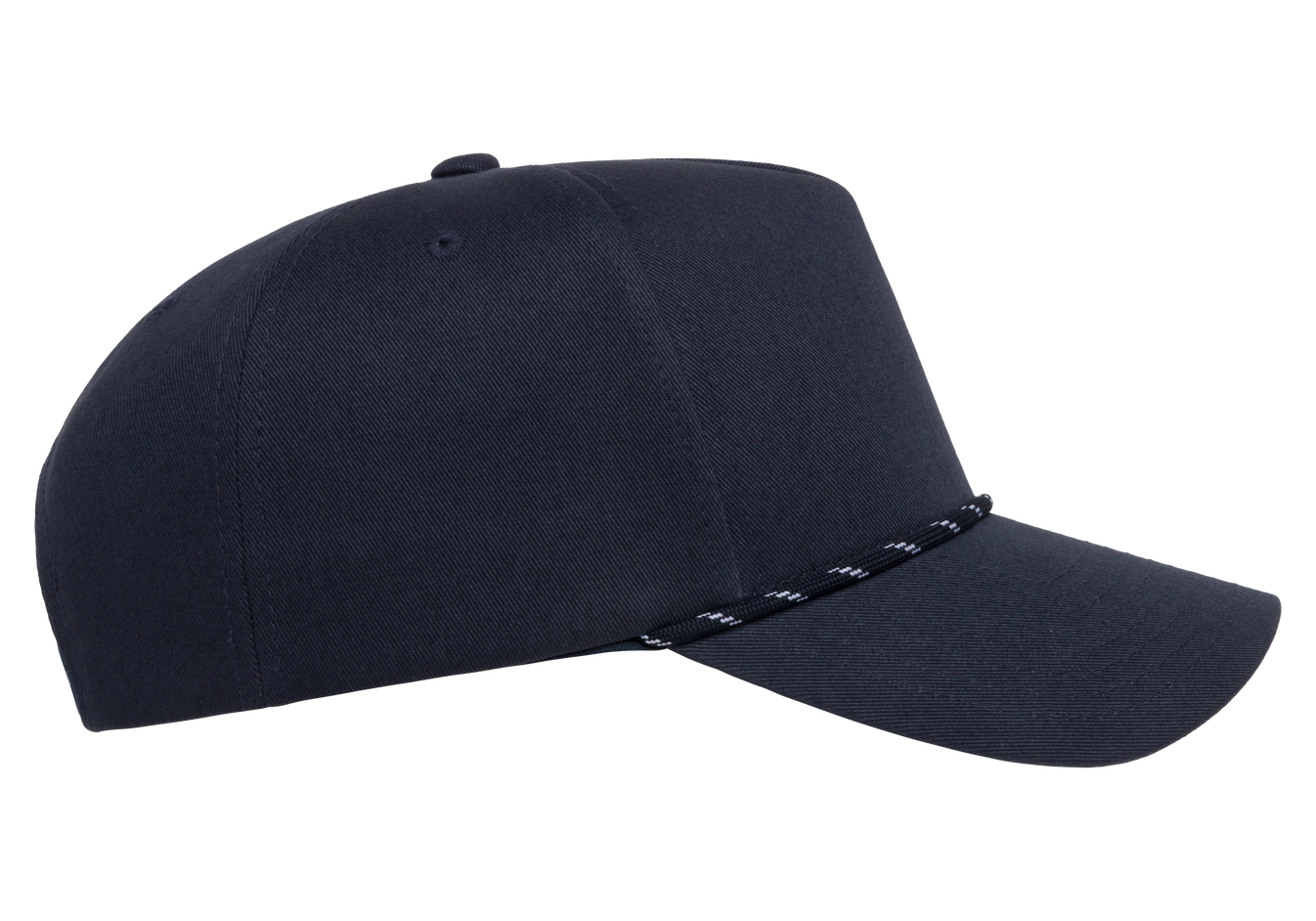 YP Classics 5079BD Retro Cotton Blend 5-Panel Snapback Cap with Braided Rope