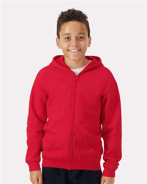 Gildan 18600B Youth Heavy Blend™ Full-Zip Hooded Sweatshirt
