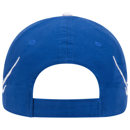 OTTO CAP 58-755 6 Panel Low Profile Baseball Cap US Flag Flame Design Hat