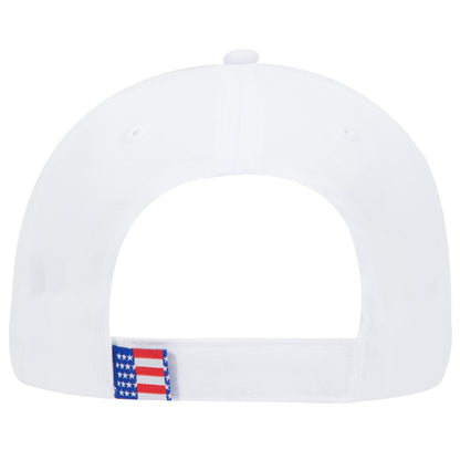 OTTO CAP 58-755 6 Panel Low Profile Baseball Cap US Flag Flame Design Hat