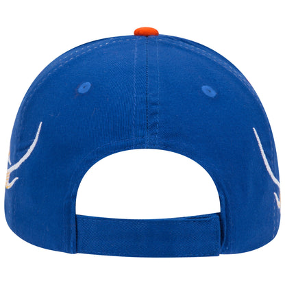 OTTO CAP 58-755 6 Panel Low Profile Baseball Cap US Flag Flame Design Hat