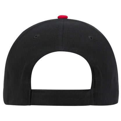 OTTO CAP 58-755 6 Panel Low Profile Baseball Cap US Flag Flame Design Hat