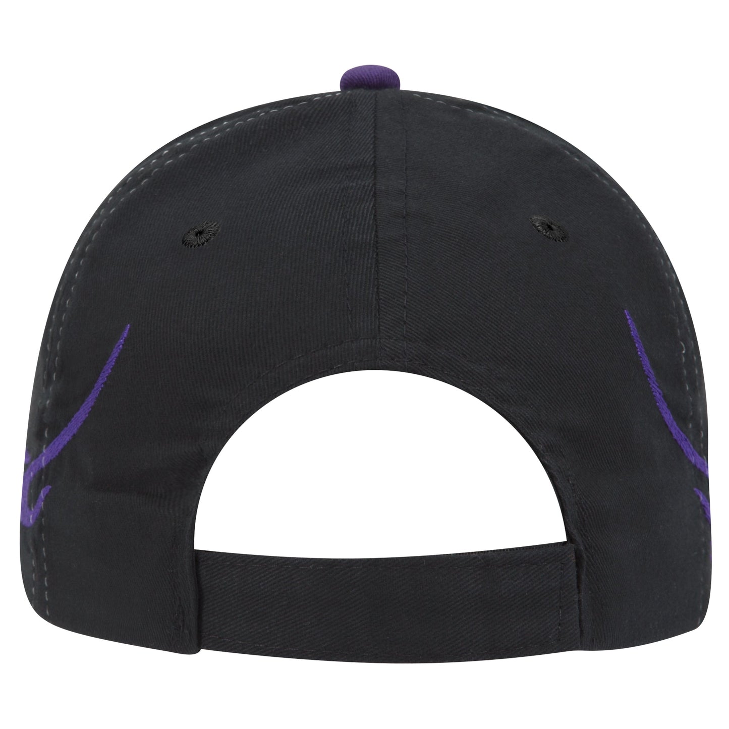 OTTO CAP 58-755 6 Panel Low Profile Baseball Cap US Flag Flame Design Hat