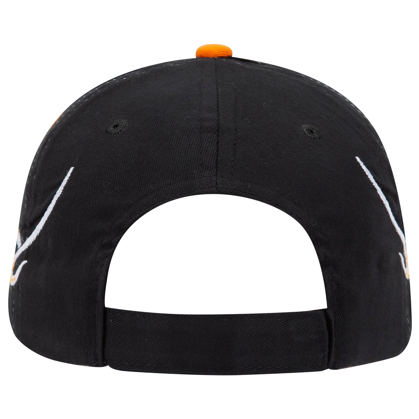 OTTO CAP 58-755 6 Panel Low Profile Baseball Cap US Flag Flame Design Hat