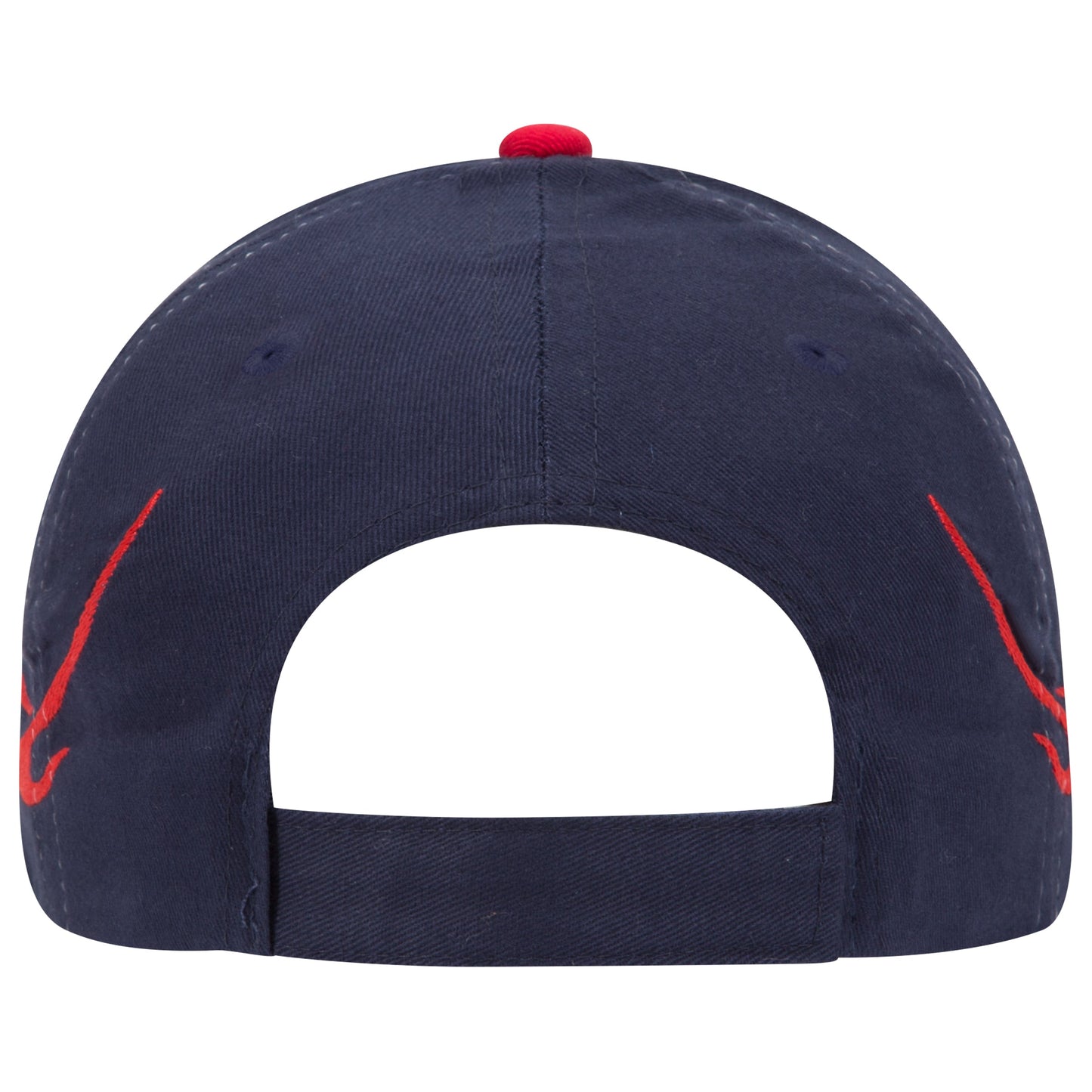 OTTO CAP 58-755 6 Panel Low Profile Baseball Cap US Flag Flame Design Hat