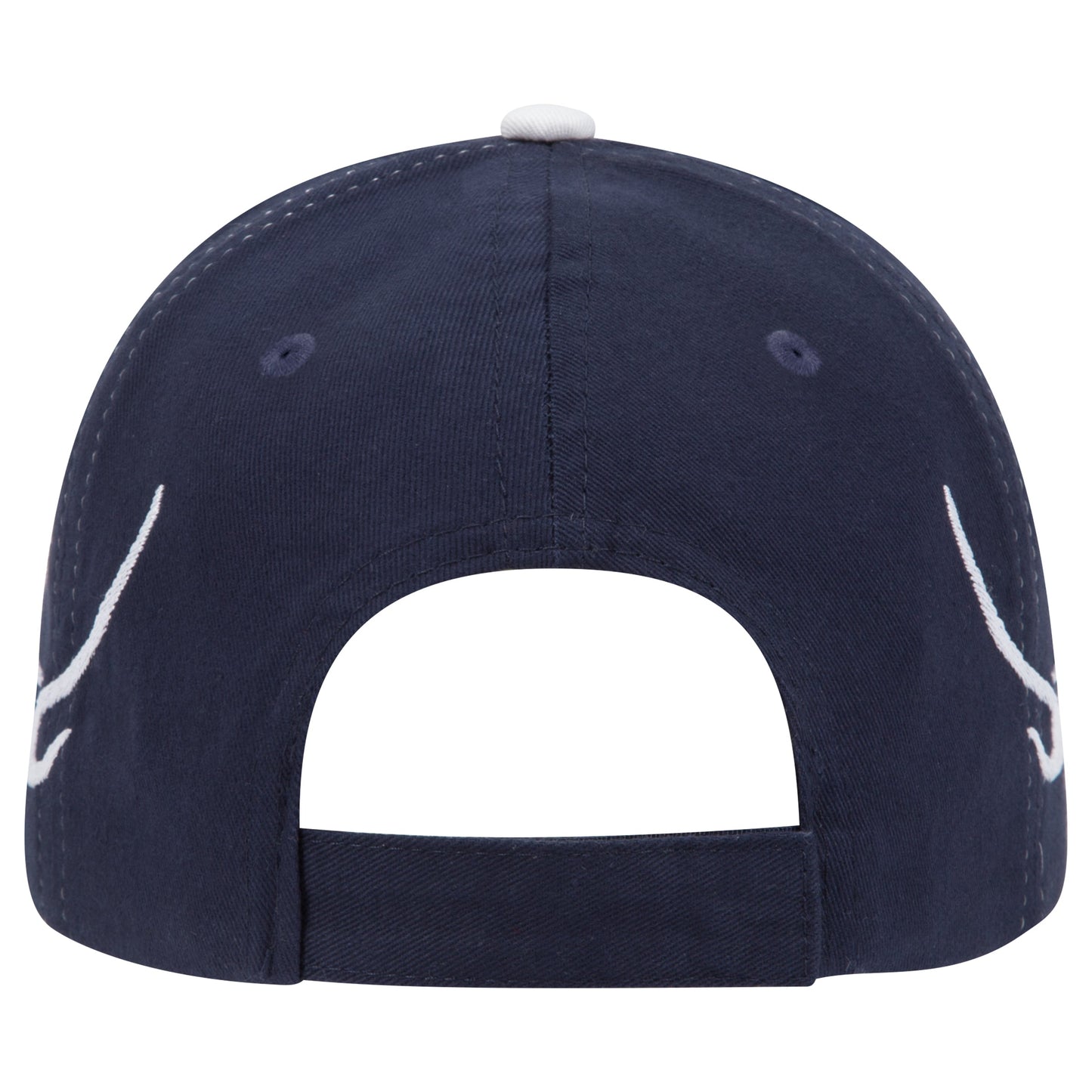 OTTO CAP 58-755 6 Panel Low Profile Baseball Cap US Flag Flame Design Hat