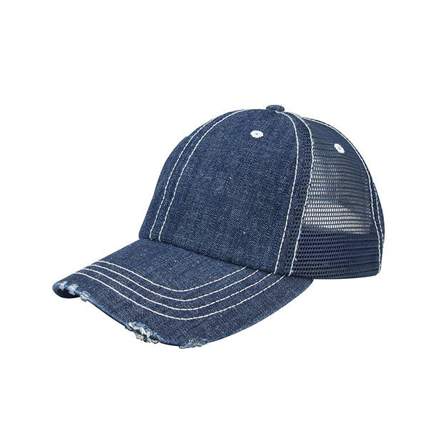 Mega Cap 6990B Denim Mesh Cap