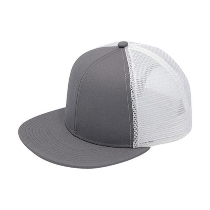 Mega Cap 6997B Flat Bill Trucker Cap