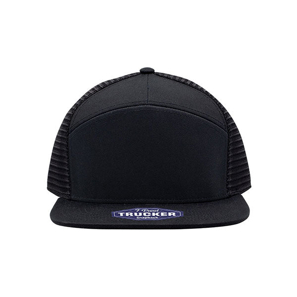 Mega Cap 6824 Cotton Twill 7 Panel Trucker Cap