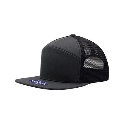 Mega Cap 6824 Cotton Twill 7 Panel Trucker Cap