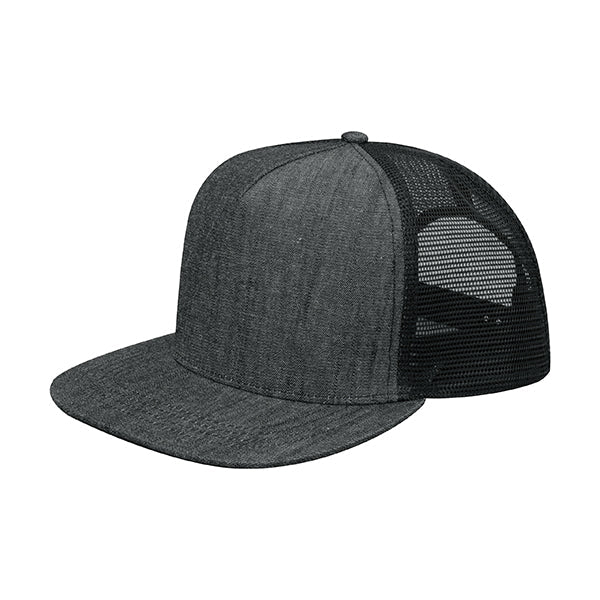 Mega Cap 6997C Flat Bill Snapback Trucker Cap