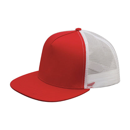 Mega Cap 6997C Flat Bill Snapback Trucker Cap