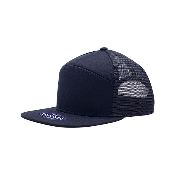 Mega Cap 6824 Cotton Twill 7 Panel Trucker Cap