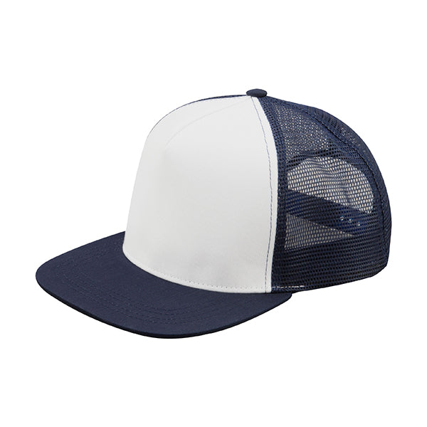 Mega Cap 6997C Flat Bill Snapback Trucker Cap