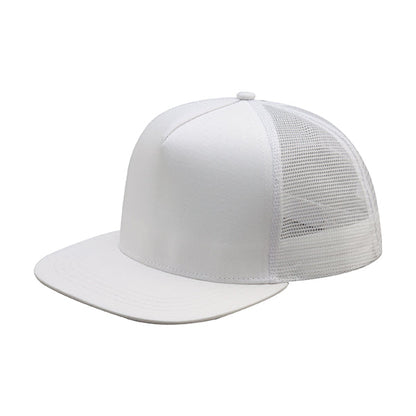 Mega Cap 6997C Flat Bill Snapback Trucker Cap