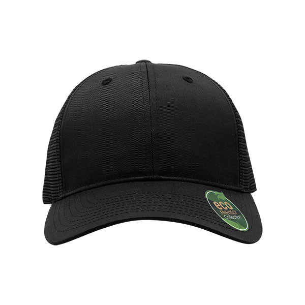 Mega Cap 6901MR Recycled Polyester Twill Trucker Cap